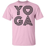 Yoga Heart T-Shirt CustomCat