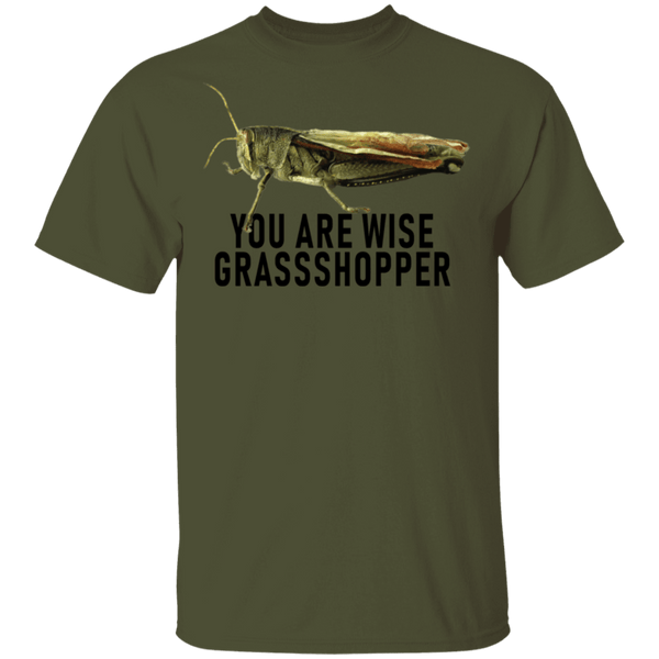 You Are Wise Grassshopper T-Shirt CustomCat