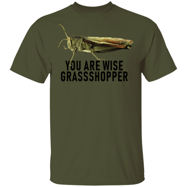 You Are Wise Grassshopper T-Shirt CustomCat