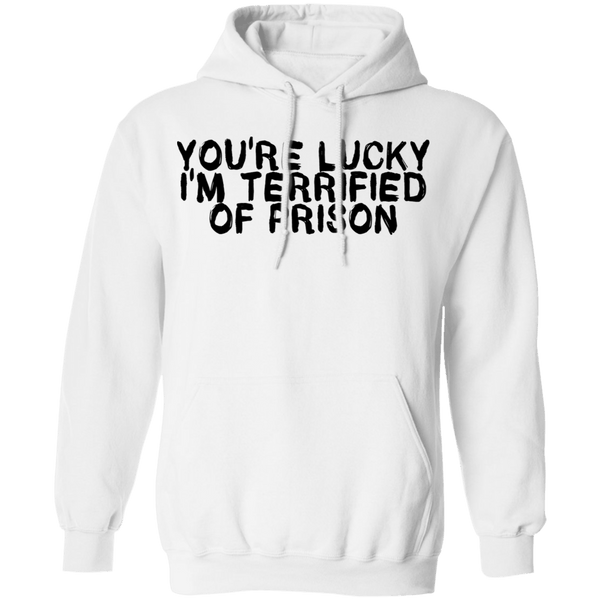You're Lucky I'm Terrified Of Prison T-Shirt CustomCat