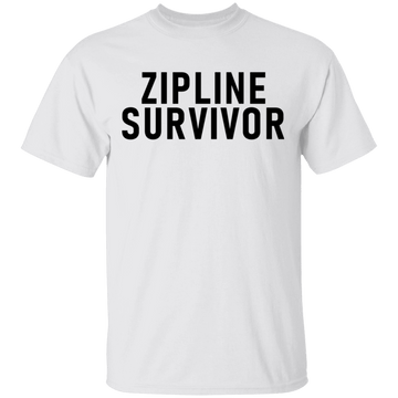 Zipline Survivor T-Shirt CustomCat