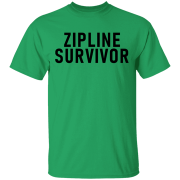 Zipline Survivor T-Shirt CustomCat