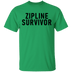 Zipline Survivor T-Shirt CustomCat