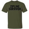 Zipline Survivor T-Shirt CustomCat