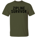 Zipline Survivor T-Shirt CustomCat