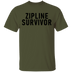Zipline Survivor T-Shirt CustomCat