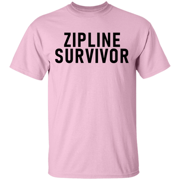 Zipline Survivor T-Shirt CustomCat