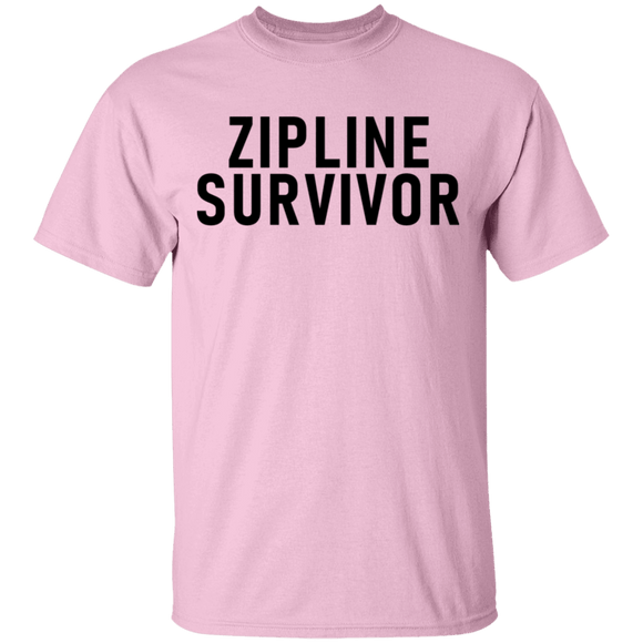 Zipline Survivor T-Shirt CustomCat