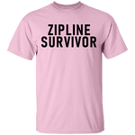 Zipline Survivor T-Shirt CustomCat