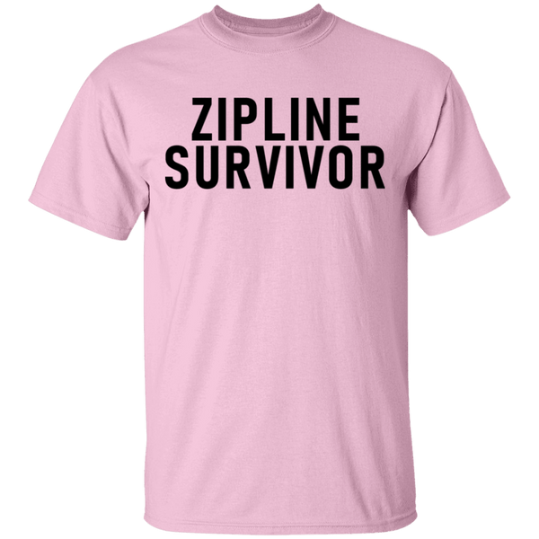 Zipline Survivor T-Shirt CustomCat