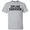Zipline Survivor T-Shirt CustomCat