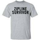 Zipline Survivor T-Shirt CustomCat
