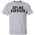 Zipline Survivor T-Shirt CustomCat
