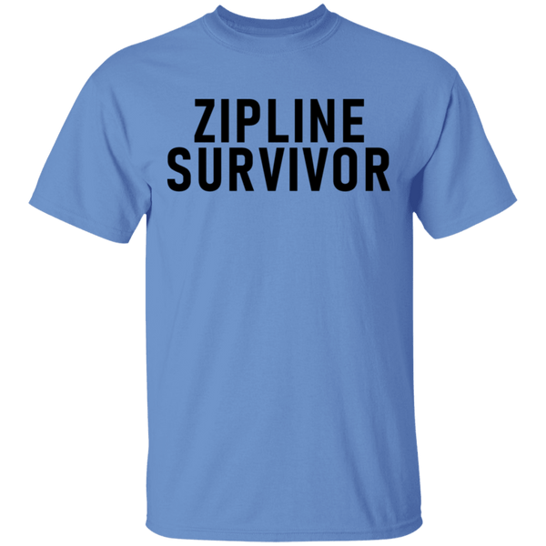 Zipline Survivor T-Shirt CustomCat