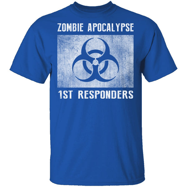Zombie Apocalypse 1st Responders T-Shirt CustomCat