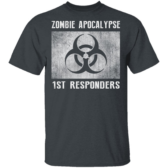 Zombie Apocalypse 1st Responders T-Shirt CustomCat