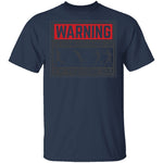 Zombie Chase Warning T-Shirt CustomCat