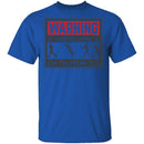 Zombie Chase Warning T-Shirt CustomCat