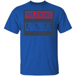 Zombie Chase Warning T-Shirt CustomCat
