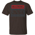 Zombie Chase Warning T-Shirt CustomCat