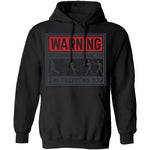 Zombie Chase Warning T-Shirt CustomCat